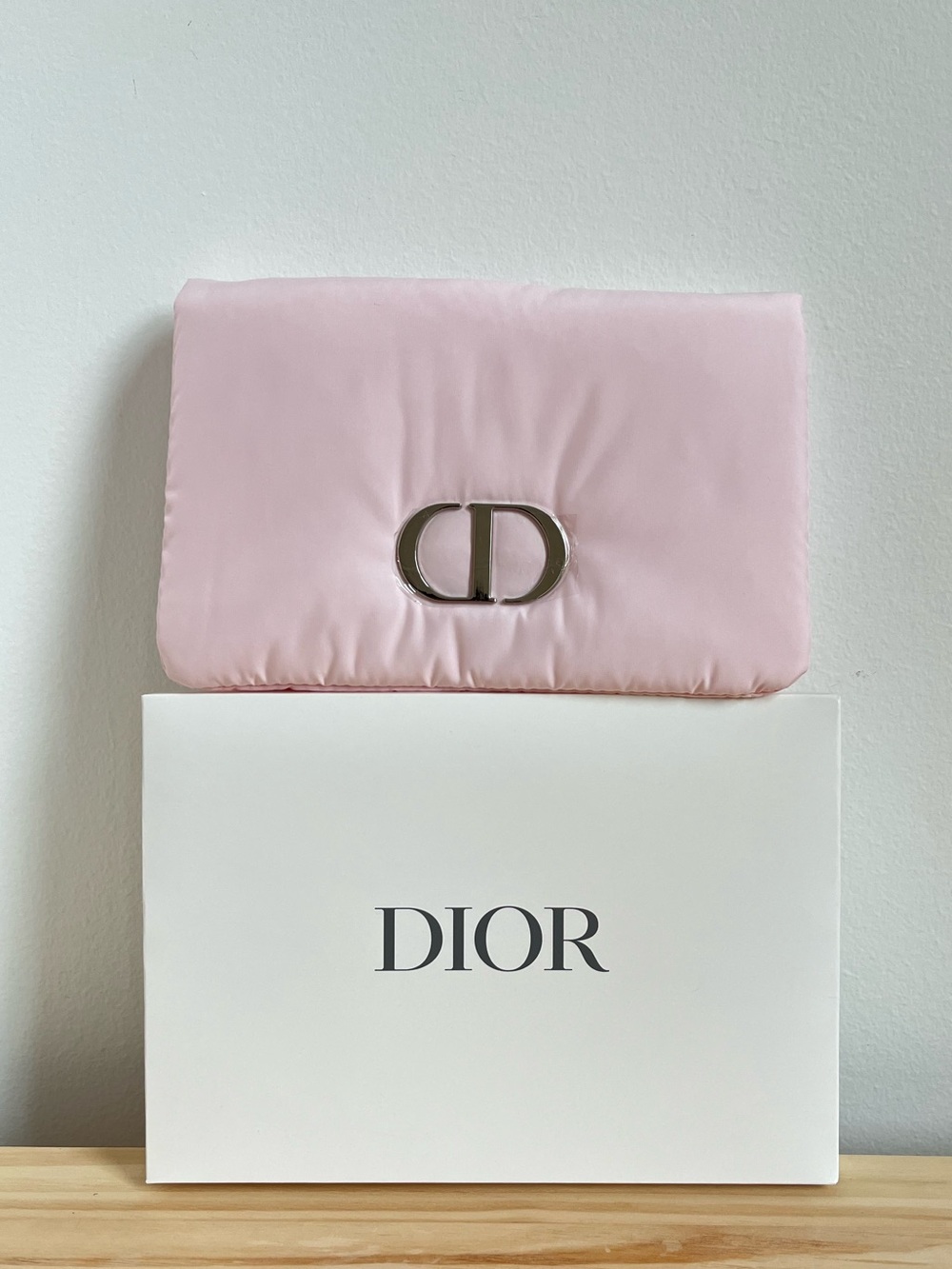 Dior Beauty Pink Satin Clutch - Picture 1 of 3